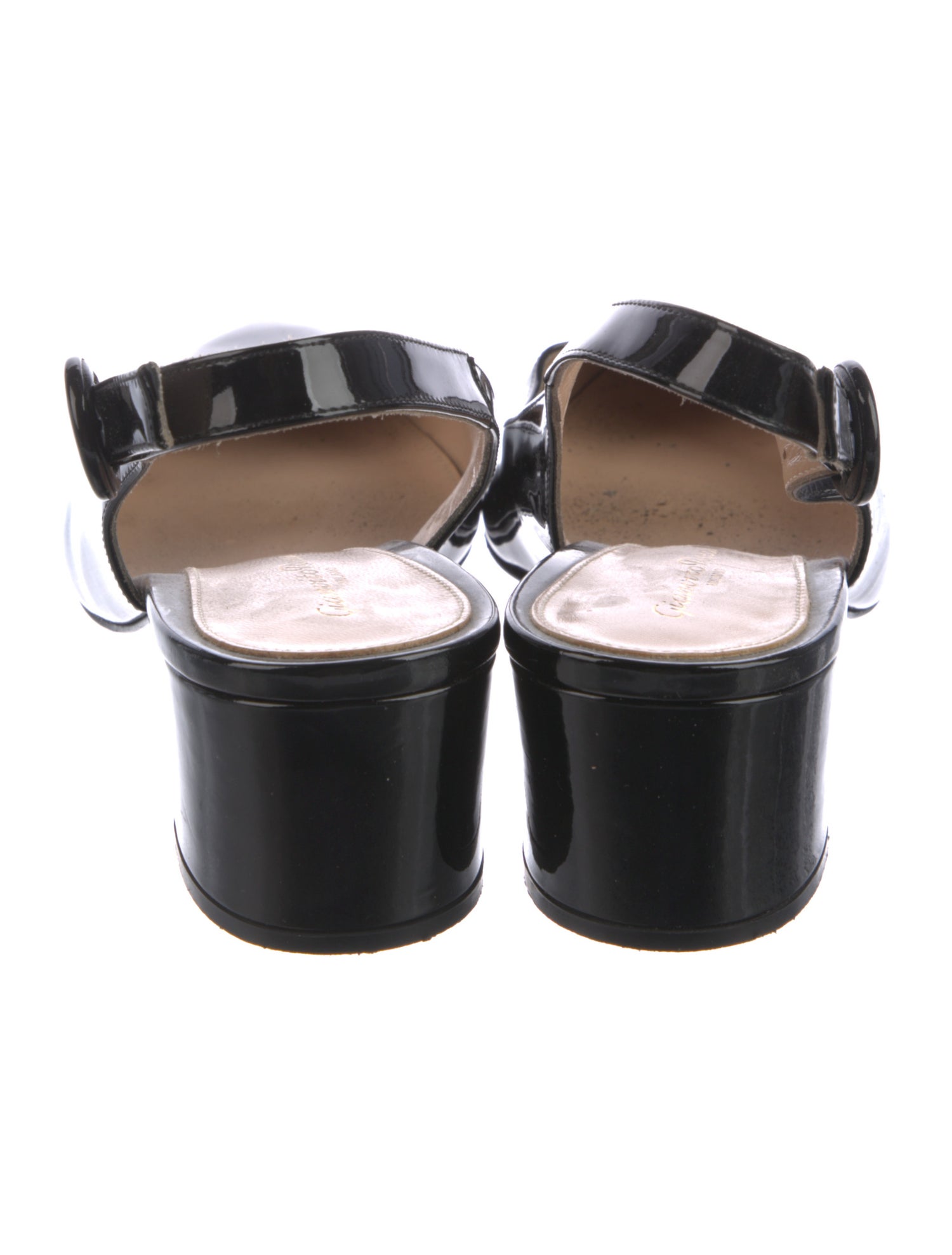 Gianvito Rossi Patent Leather Slingback Pumps